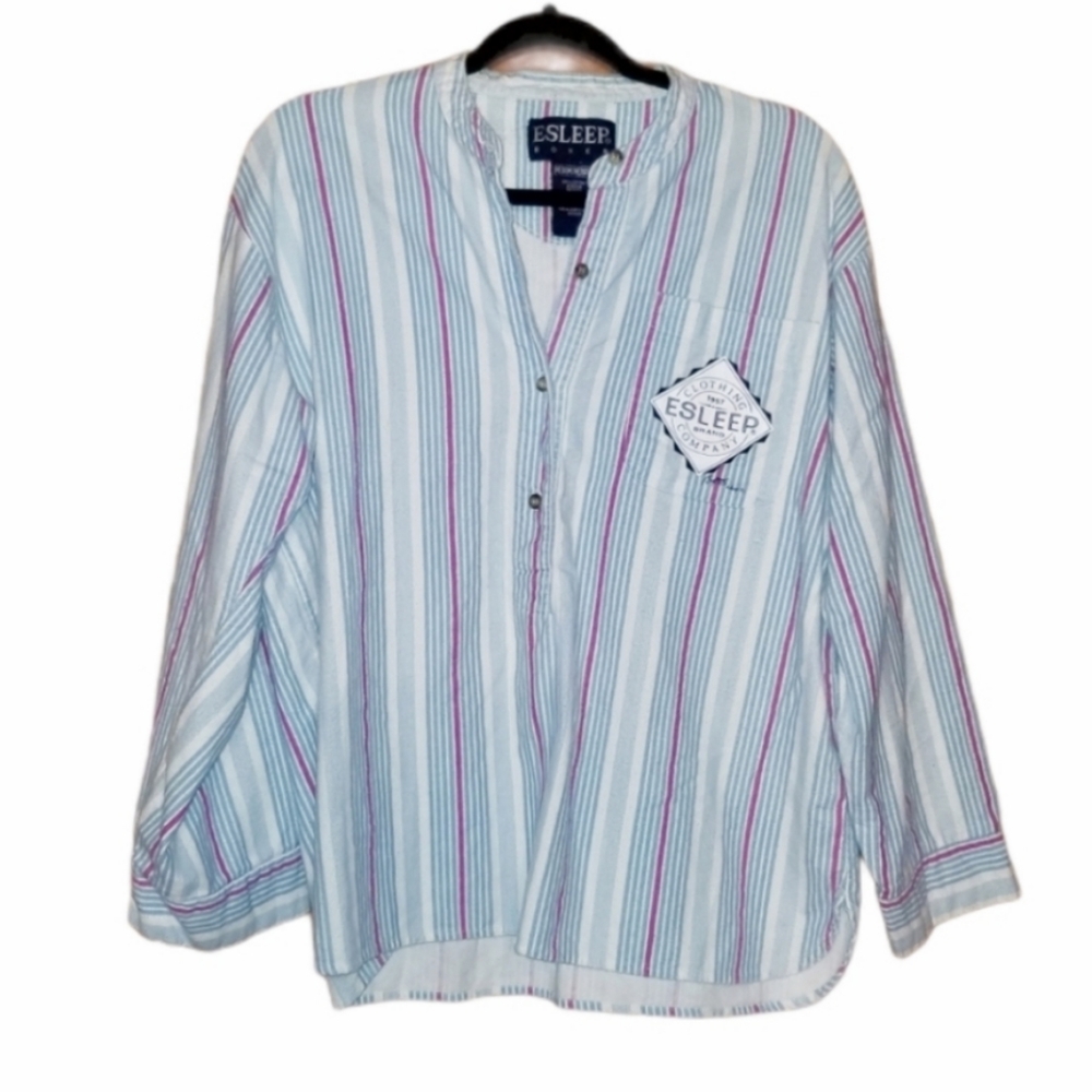 Esleep Vintage Button Up PJ Top